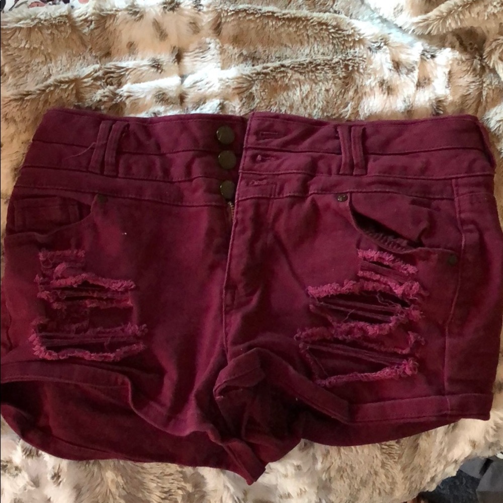 Maroon shorts